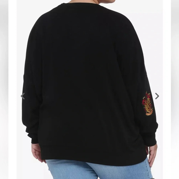 Hot Topic Harry Potter Chevron Gryffindor Black Sweatshirt. Size Medium. NWT. - Picture 4 of 15